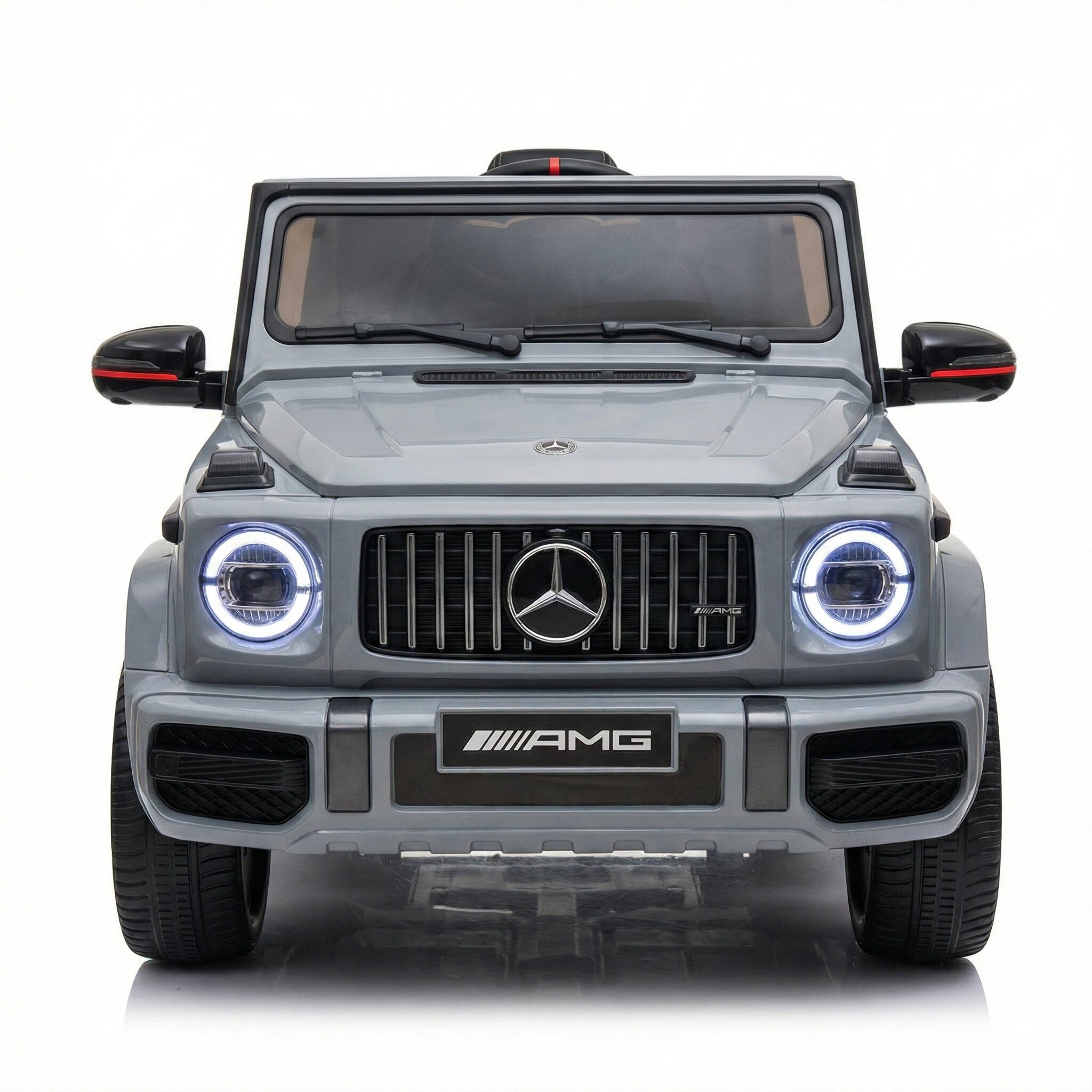 Mercedes G63 AMG Nardo Grey — Elektrische kinderauto